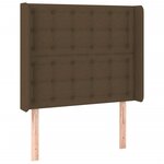 vidaXL Sommier à lattes de lit avec matelas Marron foncé 100x200 cm
