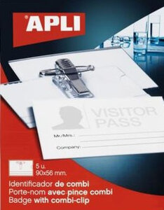 Porte Nom 90X56 Combi 5 Pièces