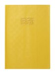 Protège-cahier Madras PVC 22/100e Avec Rabat Marque page 21x29,7 jaune CALLIGRAPHE