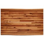 vidaXL Table à manger 110x70x75 cm bois d'acacia solide à bord vif