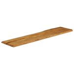 vidaXL Dessus de table 180x40x3 8 cm bord vivant bois massif manguier