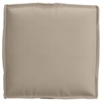 vidaXL Coussins de Palette pour siège 4 Pièces Taupe 40x40x8 cm Tissu Oxford