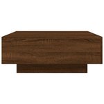 vidaXL Table basse chêne marron 80x80x31 cm bois d'ingénierie