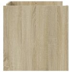 vidaXL Table basse chêne sonoma 80x50x50 cm bois d'ingénierie