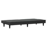 vidaXL Canapé-lit gris foncé tissu