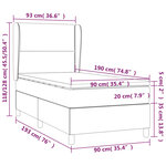 vidaXL Sommier à lattes de lit avec matelas Rose 90x190 cm Velours
