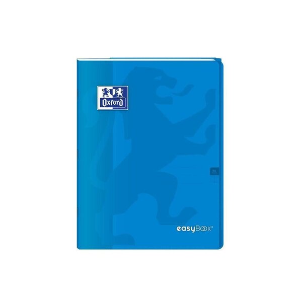 OXFORD Cahier Easybook agrafé - 21 x 29,7 cm - 96p seyes - 90g - Bleu