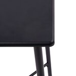 vidaXL Ensemble de bar 5 Pièces Tissu Gris foncé