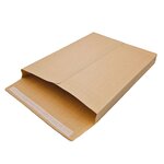 Lot de 50 pochettes à soufflets 30 mm kraft armé 130 gr 24 : 260 x 330 mm