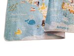 Tapis enfant MONDE 100 x 160 cm - Bleu