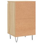 vidaXL Buffets 2 Pièces chêne sonoma 40x35x70 cm bois d'ingénierie