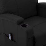 Vidaxl fauteuil releveur inclinable noir similicuir