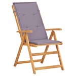 vidaXL Chaises inclinables de jardin 2 Pièces Marron Bois solide d'acacia