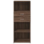vidaXL Buffet haut chêne marron 50x42 5x124 cm bois d'ingénierie