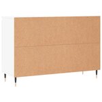 vidaXL Buffet blanc brillant 104x35x70 cm bois d'ingénierie