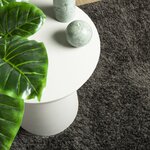 vidaXL Tapis ISTAN à poils longs aspect brillant anthracite 80x150 cm