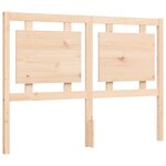 vidaXL Cadre de lit avec tête de lit 120x200 cm bois massif