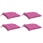 vidaXL Coussins de chaise lot de 4 rose 50x50x7 cm tissu oxford