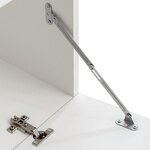 vidaXL Meuble TV mural 5 pièces avec éclairage LED Noir