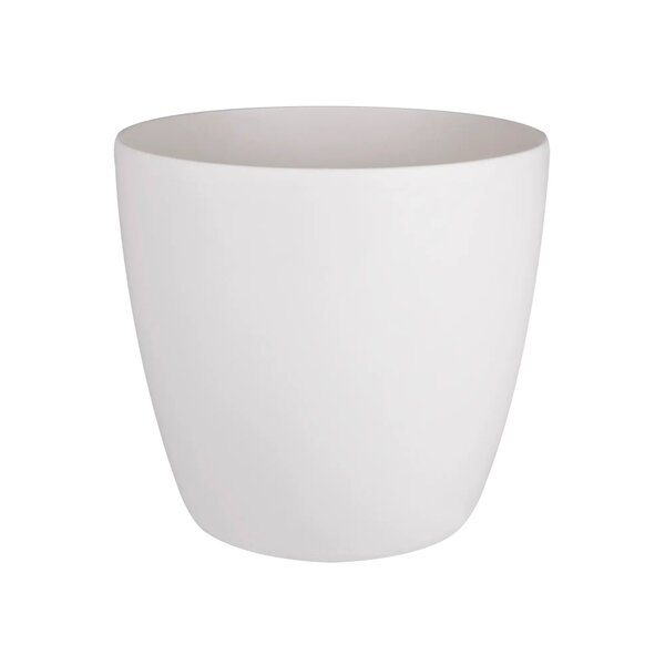 Brussels Pot de fleurs rond Roues 47 - Blanc Ø 47 x 44 cm