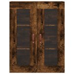 vidaXL Buffet haut Chêne fumé 69 5x34x180 cm Bois d'ingénierie