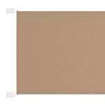 vidaXL Auvent vertical Taupe 200x420 cm Tissu oxford