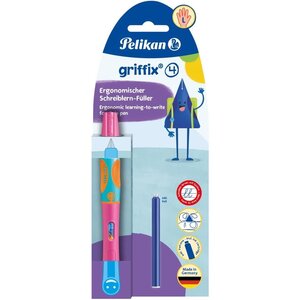 Stylo plume griffix Lovely Pink pour gauchers PELIKAN