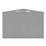 vidaXL Abri de jardin Gris 257x990x181 cm Acier galvanisé