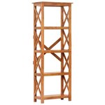 vidaXL Bibliothèque 60x30x160 cm Bois massif d'acacia et finition miel