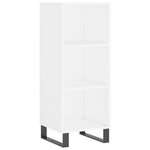 vidaXL Buffet haut Blanc 34 5x34x180 cm Bois d'ingénierie
