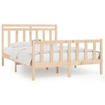vidaXL Cadre de lit Bois de pin massif 120x200 cm