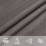 vidaXL Voile d'ombrage 160 g/m² Anthracite 3x3x3 m PEHD