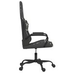 vidaXL Chaise de jeu de massage Noir et camouflage Similicuir