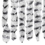 vidaXL Rideau anti-mouches gris clair et gris foncé 100x230cm chenille