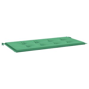 vidaXL Coussin de banc de jardin vert 120x50x4 cm tissu oxford