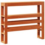 vidaXL Cadre de lit sans matelas cire marron 90x190 cm bois pin massif