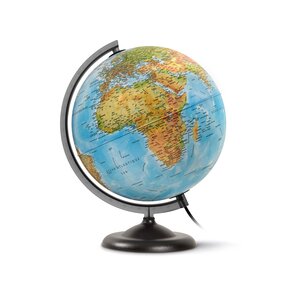 Globe terrestre lumineux 25 cm 'basic' bleu JPC