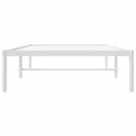 vidaXL Cadre de lit métal blanc 90x190 cm