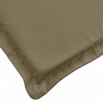 vidaXL Coussins de banc de jardin lot de 2 taupe mélangé tissu