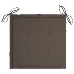 vidaXL Chaises pliables d'extérieur lot de 2 et coussins Bois d'acacia