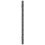 vidaXL Tête de lit murale Gris 156x3x63 cm Bois massif de pin