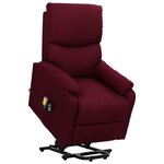 vidaXL Fauteuil de massage Violet Tissu