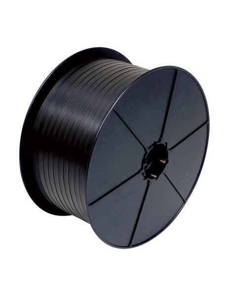 (lot 2 bobines) feuillard polypropylène manuel avec joues plastique 12mmx0 4mmx2000m