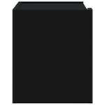vidaXL Tables de chevet murales 2 Pièces noir 45x30x35 cm