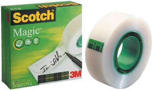 Lot de 2 3M Scotch Ruban adhésif Magic 810, invisible, 12 mm x 66 m SCOTCH