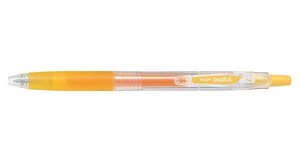 Roller Rétractable encre gel POP'LOL Pte 0,7 Trait 0,4 mm Jaune PILOT