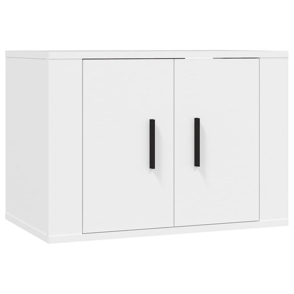 vidaXL Meuble TV mural Blanc 57x34 5x40 cm