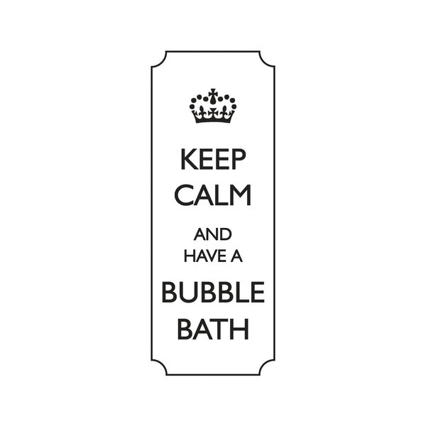 Tampon en bois Keep calm and have... 3x7cm