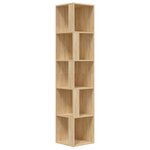 vidaXL Armoire d'angle Chêne sonoma 33x33x164 5 cm Bois d'ingénierie
