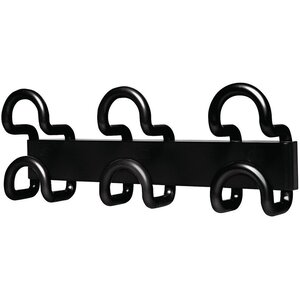 Patère Design UNILUX - 3 patères - noir